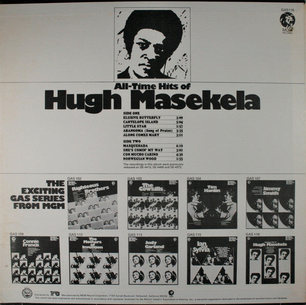 Hugh Masekela – All-Time Hits Of Hugh Masekela - Vinyl