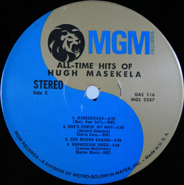 Hugh Masekela – All-Time Hits Of Hugh Masekela - Vinyl