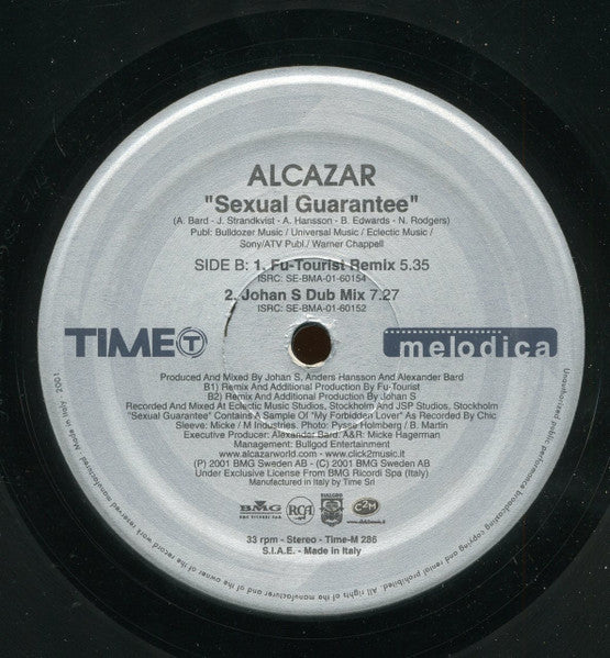 Alcazar – Sexual Guarantee Vinyl