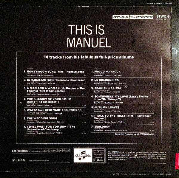 Manuel* – This Is Manuel - Vinyl