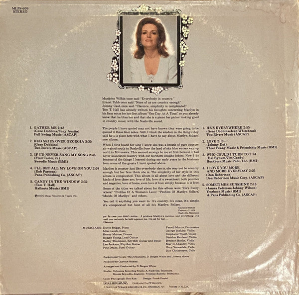Marilyn Sellars – Gather Me - Vinyl