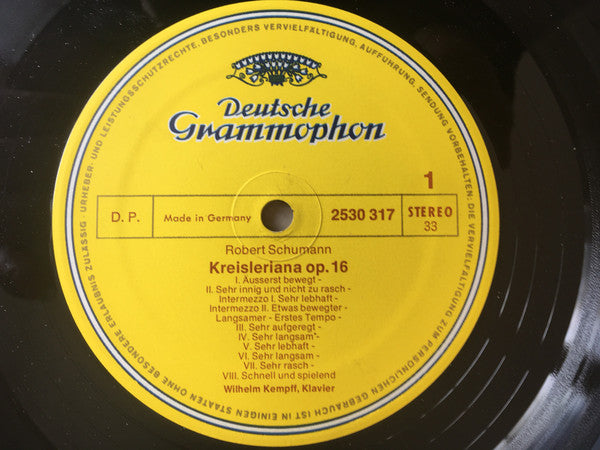 Robert Schumann - Wilhelm Kempff – Kreisleriana Op. 16 • Symphonische Etüden Op. 13 - Vinyl