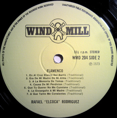 Flamenco - Rafael 'El Coca' Rodriguez - Vinyl
