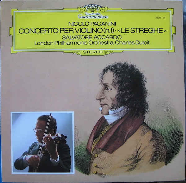 Nicolò Paganini*, Salvatore Accardo, London Philharmonic Orchestra, Charles Dutoit – Concerto Per Violino (n.1) • "Le Streghe" - Vinyl