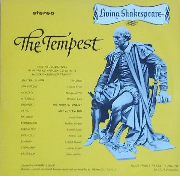 William Shakespeare – Living Shakespeare: The Tempest - Vinyl
