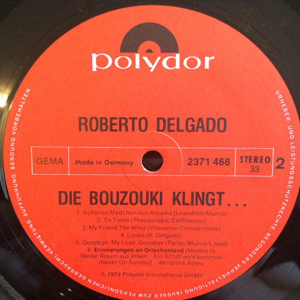 Roberto Delgado – Die Bouzouki Klingt ... - Vinyl
