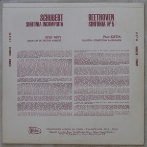 Beethoven*, Schubert* – Symphony No. 5 / Unfinished Symphony - Vinyl
