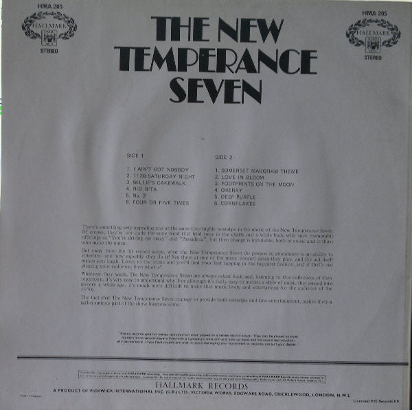The New Temperance Seven – The New Temperance Seven - Vinyl