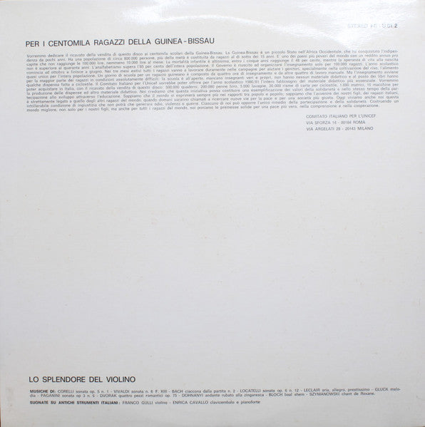 Antonio Vivaldi  – Lo Splendore Del Violino - Vinyl