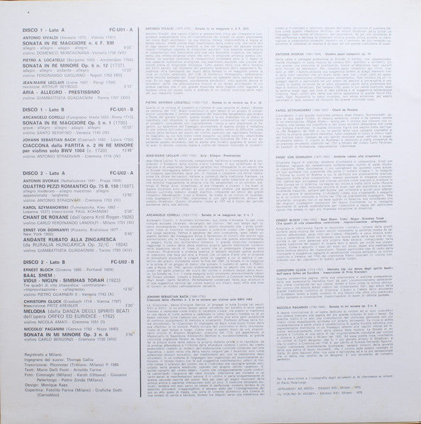 Antonio Vivaldi  – Lo Splendore Del Violino - Vinyl