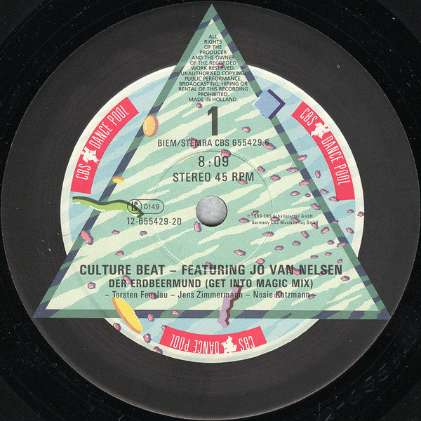 Culture Beat Featuring Jo Van Nelsen – Der Erdbeermund - Vinyl