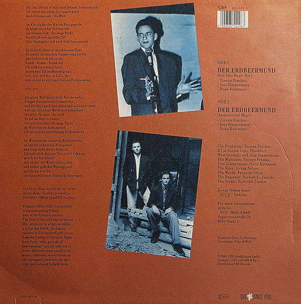 Culture Beat Featuring Jo Van Nelsen – Der Erdbeermund - Vinyl