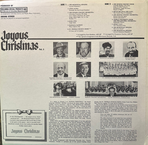 Joyous Christmas Volume 3 - Vinyl
