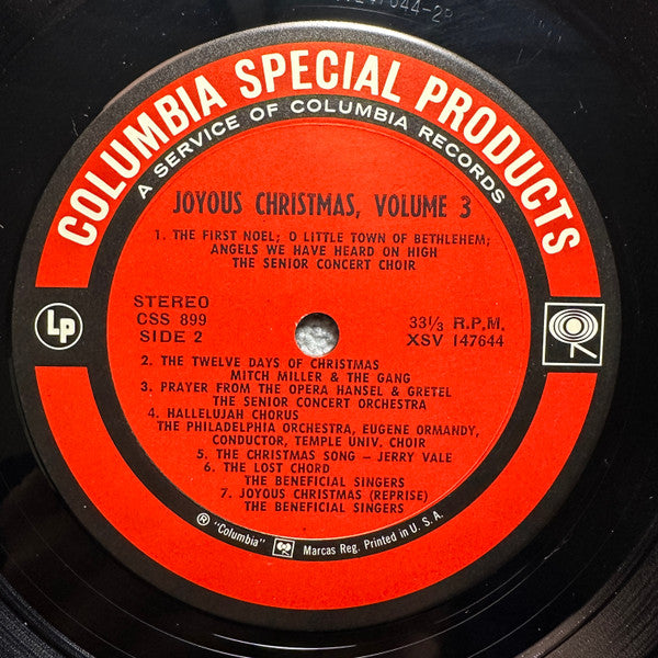 Joyous Christmas Volume 3 - Vinyl