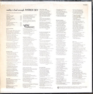 Patrick Sky – Reality Is Bad Enough - Vinyl