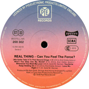 Real Thing* – Can You Feel The Force - Vinyl
