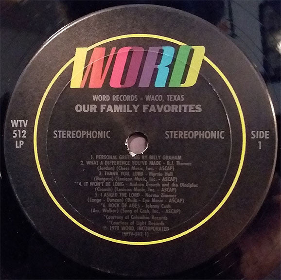 Our Family Favorites - Vinyl