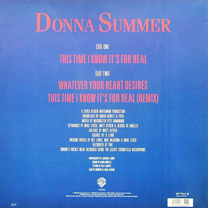 Donna Summer – This Time I Know It's For Real – Vinyl