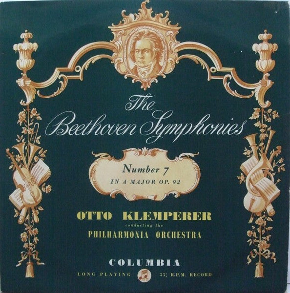 Beethoven* - Otto Klemperer, Philharmonia Orchestra – The Beethoven Symphonies Number 7 In A Major Op. 92- Vinyl