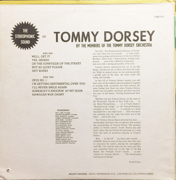 Members Of The Tommy Dorsey Orchestra* – The Stereophonic Sound Of Tommy Dorsey – Vinyl