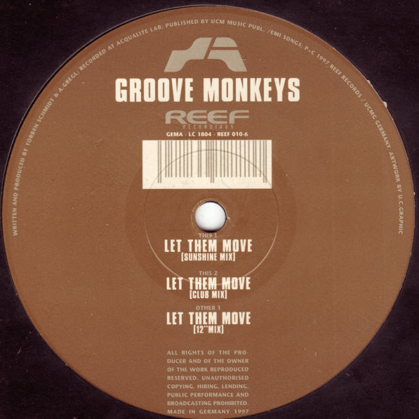 Groove Monkeys – Let Them Move - Vinyl