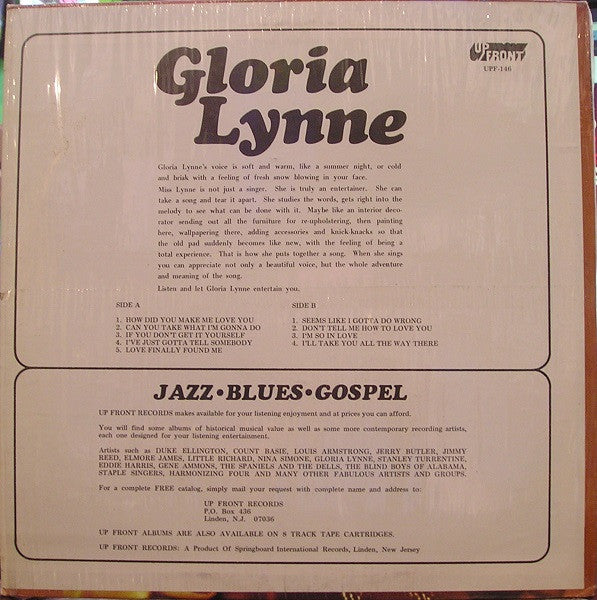 Gloria Lynne – Gloria Lynne  – Vinyl