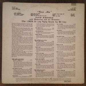David Whitfield With Mantovani And His Orchestra And The Roland Shaw Orchestra – Cara Mia - Vinyl