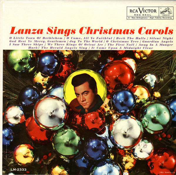Mario Lanza – Lanza Sings Christmas Carols - Vinyl