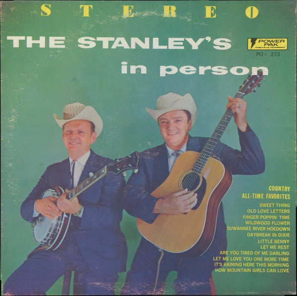 The Stanley Brothers – The Stanley's In Person - Vinyl