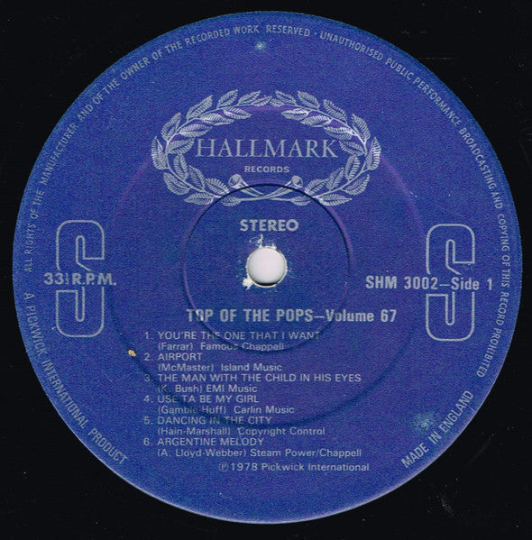 Top Of The Pops* – Top Of The Pops Vol. 67 - Vinyl