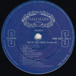 Top Of The Pops* – Top Of The Pops Vol. 67 - Vinyl
