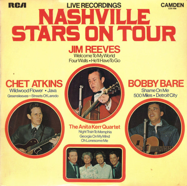 Chet Atkins / Bobby Bare / Jim Reeves / The Anita Kerr Singers – Nashville Stars On Tour - Live Recordings – Vinyl