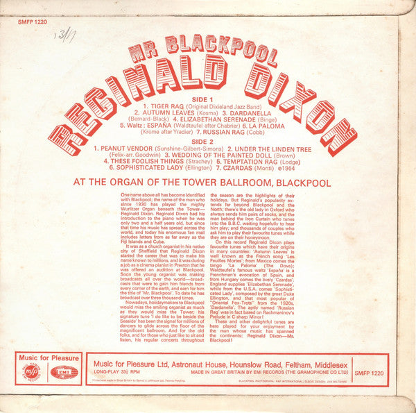 Reginald Dixon – Mr Blackpool - Vinyl