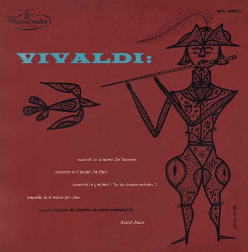 Vivaldi* - Nouvel Orchestre De Chambre De Paris, André Jouve – Concerto In A Minor For Bassoon / Concerto In F Major For Flute / Concerto In G Minor ("For The Dresden Orchestra") / Concerto In D Minor For Oboe - Vinyl