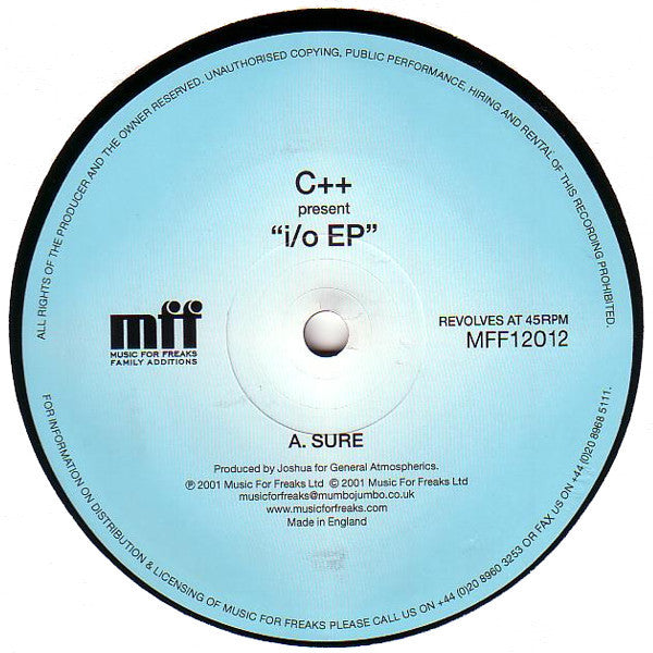 C++ – I/O EP - Vinyl