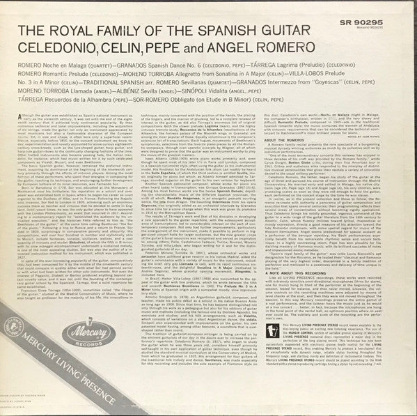The Romeros, Celedonio*, Celin*, Pepe* And Angel Romero (2) – The Royal Family Of The Spanish Guitar - Vinyl