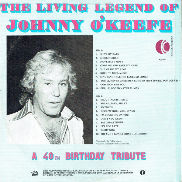 Johnny O'Keefe – The Living Legend Of Johnny O'Keefe - Vinyl