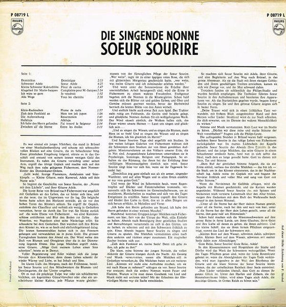 Soeur Sourire – The Singing Nun - Die Singende Nonne - Vinyl