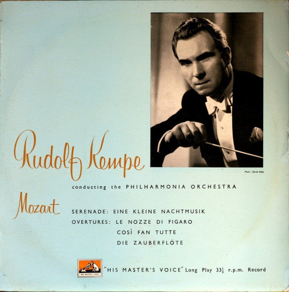 Mozart*, Rudolf Kempe Conducting The Philharmonia Orchestra – Serenade: Eine Kleine Nachtmusik / Overtures: Le Nozze Di Figaro, Cosi Fan Tutte, Die Zauberflöte – Vinyl Lp "10
