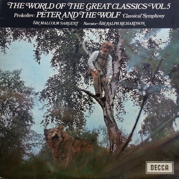 Prokofiev* / Sir Malcolm Sargent, Sir Ralph Richardson*, London Symphony Orchestra – Peter And The Wolf - Vinyl