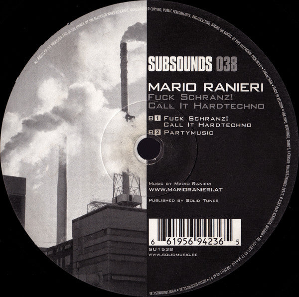 Mario Ranieri – Fuck Schranz! Call It Hardtechno - Vinyl