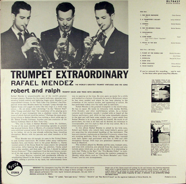 Rafael Mendez – Trumpet Extraordinary - Vinyl