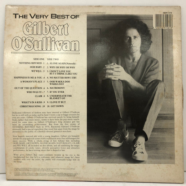 Gilbert O'Sullivan – The Very Best Of Gilbert O'Sullivan - Vinyl