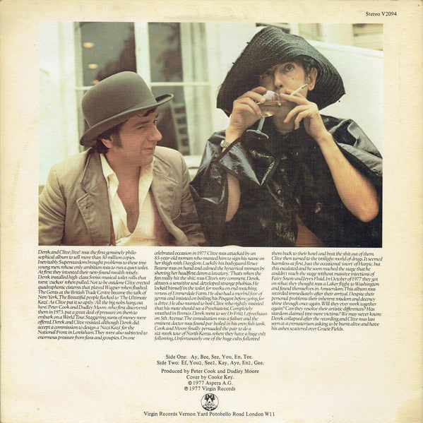 Derek And Clive* – Come Again- Vinyl