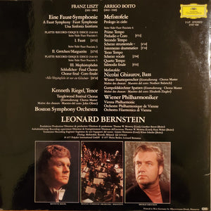Liszt*, Boito* / Kenneth Riegel, Boston Symphony Orchestra, Nicolai Ghiaurov, Wiener Philharmoniker, Leonard Bernstein – Liszt: Faust-Symphonie / Boito: Mefistofele (Prologo) - Vinyl