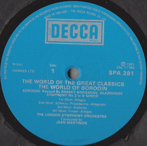 Borodin* – The World Of Borodin: Symphony No. 2 ∙ In The Steppes Of Central Asia ∙ Nocturne ∙ Polovtsian Dances - Vinyl