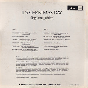 CBC TV's Singalong Jubilee Singers*, Singalong Jubilee* – It's Christmas Day - Vinyl
