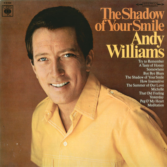 Andy Williams The Shadow Of Your Smile - Vinyl