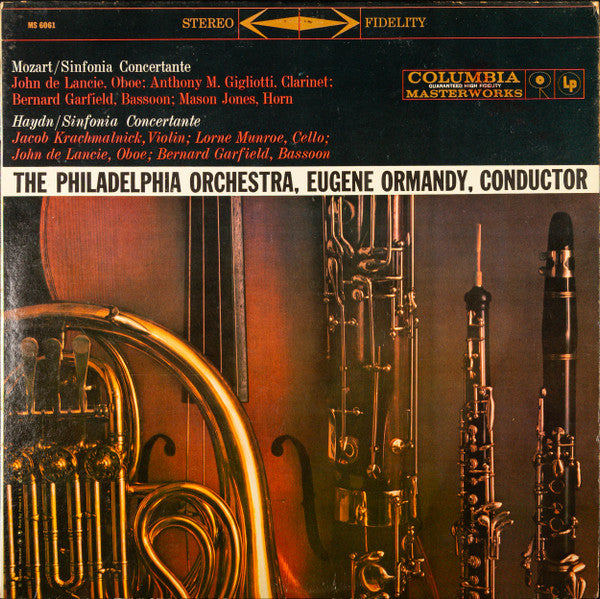 Mozart* / Haydn*, The Philadelphia Orchestra, Eugene Ormandy – Sinfonia Concertante / Sinfonia Concertante – Vinyl