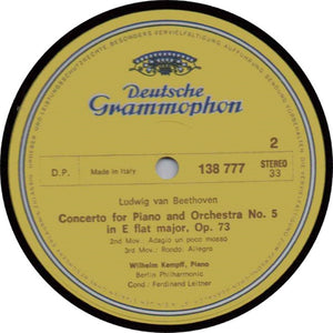 Beethoven* - Wilhelm Kempff · Berliner Philharmoniker · Ferdinand Leitner – Klavierkonzert Nr. 5 Es-dur- Vinyl